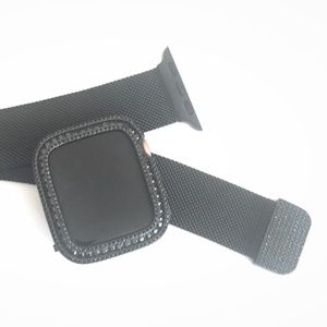 Apple Watch Bezel Wristband Black Set Series 4,5,6,SE